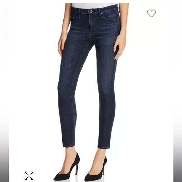 ag Adriano Goldschmied Contour 360 Prima Ankle Cigarette Leg Skinny Jeans Sz 25 - Picture 1 of 13